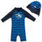 upandfast Abbigliamento da Mare a Maniche Lunghe per Neonati(Blu Marino,18-24 Mesi)