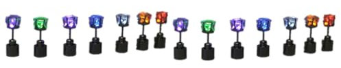 SHERCHPRY 7st Led-ohrstecker Ohrstecker Aus Edelstahl Leuchtende Ohrstecker Leuchtend Blinkender Ohrstecker Glühend Diamant-ohrstecker Ohrring Trend Liebhaber