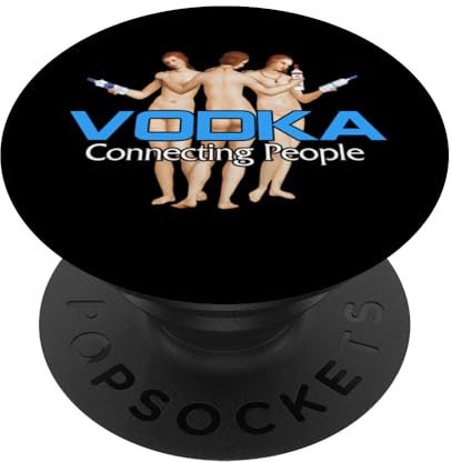 VODKA - CONNECTING PEOPLE X The Three Graces Wodka Party PopSockets mit austauschbarem PopGrip
