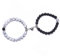 Okaywork 2 Stück Magnet Paare Armbänder,Partnerarmbänder matching bracelets Stretch Perlen Pärchen Armband Freundschaft Armbander mit nanhänger Liebhaber Beziehung Schmuck Geschenk für (Schwarz,Weiss)