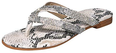 Slides Damen Glitzer flip Flop Sandalen Leder Zehentrenner bequem Flops Sommer Clogs 43 Flat Sandal Frauen Slip on 28