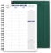 POPRUN Kalender 2025 Wochenplaner Ringbuch mit Softcover 28.5 x 22.2 cm - auf Deutsch - Terminplaner 2025 A4 mit 15-Minuten-Intervall und Vertikalem Wochenlayout, 100 GSM Papier - Waldgrün
