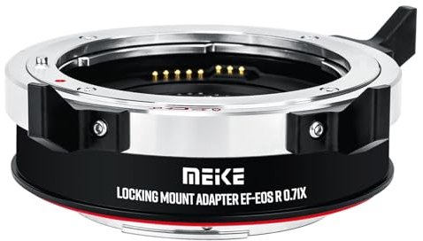 Meike MK-EFTR-071XL Autofokus 0,71 x Speedbooster Verriegelungsadapter für Canon EF Mount Objektiv auf Canon RF Mount Kameras EOS R6 R7 R10 C70 R50