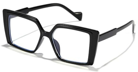 MUTYNE Cat Eye Brillengestelle für Damen, groß, für Damen, Brillengestelle, Schwarz