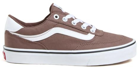 Vans Women's Brooklyn Ls Sneaker, Canvas Deep Taupe, 4 UK