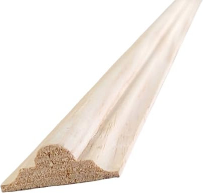 Pine Panel Moulds Mouldings Astragal Broken Ogee Architrave Dado Rail timber edging trim Wall Panelling Paneling Kit (1, 115cm)