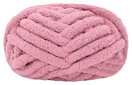 Strickgarn, grob, Chunky, für Decken, Handstricken, super weich, Big Jumbo-Garn, dicke Wolle, (N°01, Rosa)
