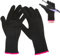 JIYIN Professioneller hitzebeständiger Handschuh für das Haarstyling, hitzeschutz handschuh, hitzebeständige handschuhe für Lockenstäbe, Glätteisen und Haartrockner, Schwarz mit Magenta Rand