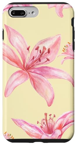 Cute Lily Flower Blooming Aesthetic Floral Y2K Case for iPhone 7 Plus/8 Plus