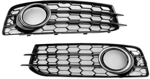 Artudatech griglia paraurti anteriore Honeycomb Front Bumper Fog Light Grille Cover Fit for Audi A3 8P S-Line 2009-2012