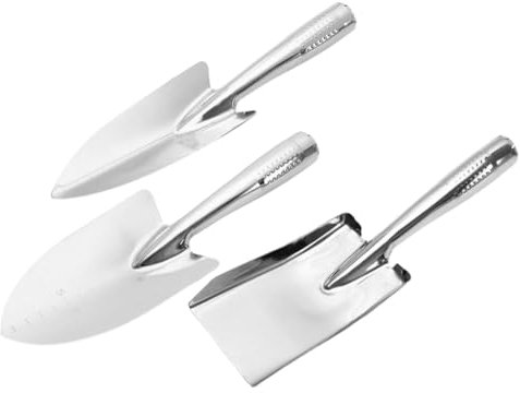 Toddmomy 3stücke Teiliges Gartenwerkzeugset Aus Edelstahl Handliche Schaufeln Für Pflanzen Lösen Von Erde Und Unkrautentfernung Für Gartenarbeit Und Camping