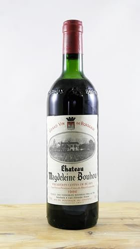 Château Magdelaine Bouhou Bouteille de Vin Millésime 1986