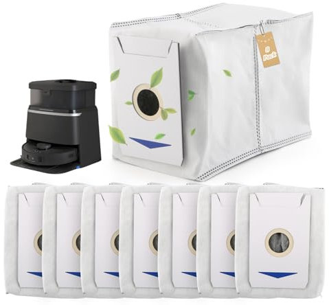 RongZy 8 Stück für Ecovacs Deebot T30 PRO Omni Staubbeutel für Ecovacs Deebot T30 Omni Staubsaugerbeutel Kompatibel mit Deebot T30 Pro Omni Staubbeutel Zubehör(3L Grosse Kapazität)