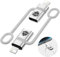 QEEYON 2 Stück USB C auf Lightning Adapter, Lightning USB C Adapter für iPhone 14/13/12/11/X, iPad Pro/Air/Mini/AirPods Nano/Touch, Nicht für Audio/OTG/Audio, mit Silikon Anti Verlust Seil
