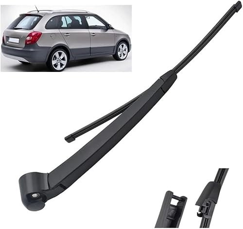zhangttt Ersatz-Hintere Scheibenwischer für Skoda Fabia MK 2 5J Hatchback 2007-2013 – Wischerblätter, Wischgummi & Wischerarm