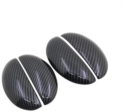 NMJLQW Dekorative Aufkleber Auto Carbon Fiber Styling Äußere Türgriff Abdeckung Außen Zubehör Aufkleber Trim Für Peugeot 107 2005-2013(Handle for 4 Doors)