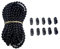 Cuerda de cadena de cuentas enrollables de plástico negro para persianas enrollables, piezas de reparación para persianas verticales, persianas romanas de 10 metros