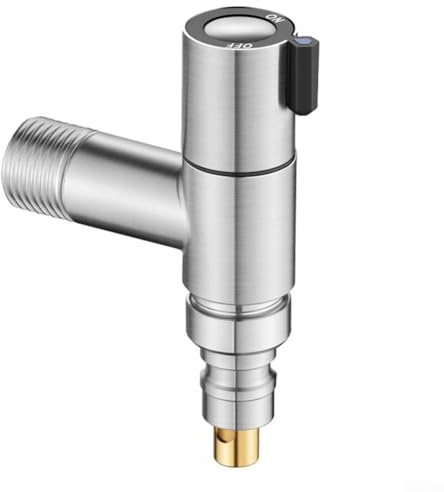 Válvula de lavadora de acero inoxidable 304 de alta durabilidad con interfaz G1/2 y parada automática de agua para uso eficiente del agua (C)