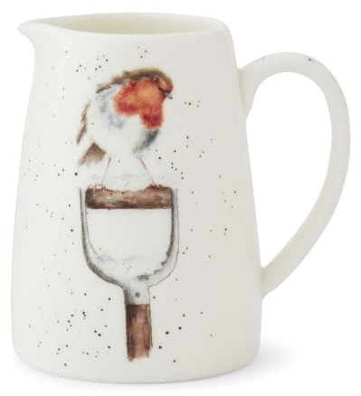 Wrendale Designs Mini Porzellan Milch-Kännchen Rotkehlchen | WP-WNVH4393-XL