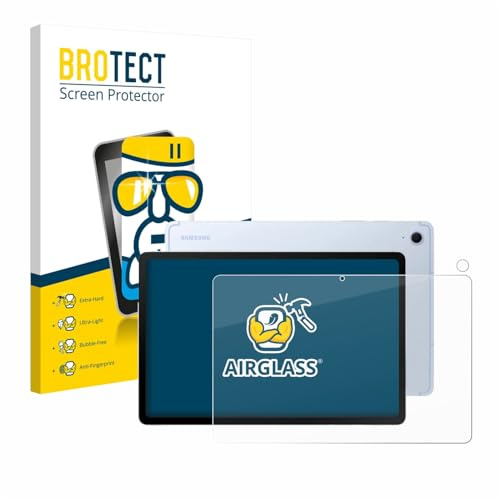 BROTECT Schutzglas für Samsung Galaxy Tab S10 FE | (Display+Kamera) Transparenter Displayschutz Made in Germany Schutzfolie Panzer Folie Glas 9H Einfache Montage Clear
