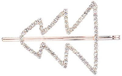 Sewroro Pince à Cheveux Sapin de Noël Décorative Élégante Forme de Diamant Accessoire de Coiffure pour Adolescentes et Femmes