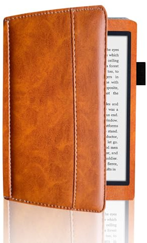 Custodia per Kobo Aura H2O Edition 2 (modello: N236), custodia in pelle PU per Kobo Aura H2O Edition 2 (modello: N236) (marrone)