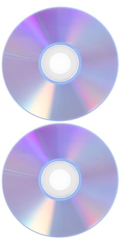 Toddmomy 2pcs Disques CD Vierges pour Enregistrement Audio et Musique, Haute Capacité, Plastique Robuste, pour Studio et Usage Professionnel