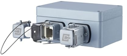 METZ CONNECT E-DAT Industry IP67 V5 2 Port Metal Outlet