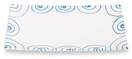 GMUNDNER KERAMIK Platte rechteckig Grösse: l= 30 cm x b= 20 cm x h= 2.5 cm Blaugeflammt Geschirr, handgemacht in Österreich