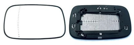 ALKAR 6471596 Spiegelglas Glas Aussenspiegel beheizbar asphärisch links Kompatibel mit VOLVO V50 545 S40 II 544 C70 II Cabrio 542 | Kompatibel mit: VOLVO C70 II Cabriolet, S40 II, V50