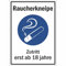 Indigos UG Aufkleber Hinweisschild für Gewerbe und Gastronomie Raucherkneipe Zutritt erst ab 18 Jahre, 16,5x23 cm - selbstklebender Sicherheits Aufkleber für Tür oder Wand