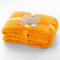 DecoKing Kuscheldecke 70x150 cm orange Decke Microfaser Wohndecke Tagesdecke Fleece weich sanft kuschelig skandinavischer Stil Henry