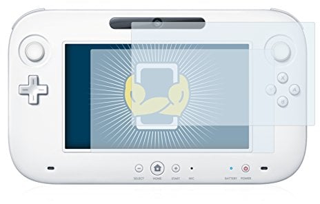 BROTECT (2 Stück Schutzfolie für Nintendo Wii U GamePad (Controller) Displayschutz Folie Ultra-Klar