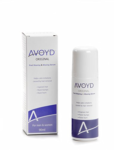 Avoyd Original 90ml, vermeidet eingewachsene Haare, Rasurbrand und Rasierpickelchen - Für Männer und Frauen - Ganze Körper und Gesicht.