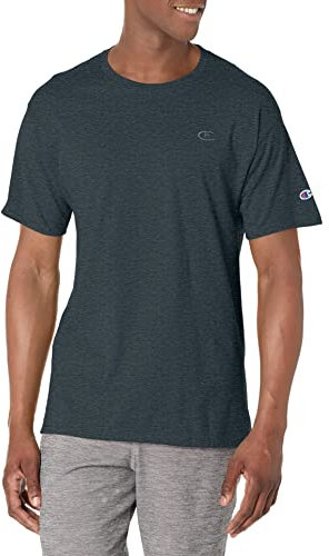 Champion Herren Classic Jersey T-Shirt Hemd, Dunkelgrau, L