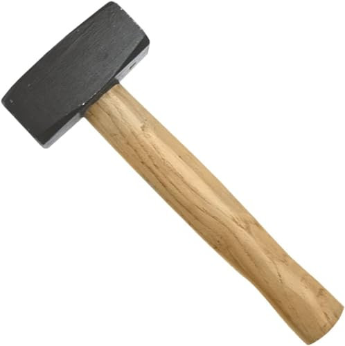 Mazzetta Standard In Acciaio Forgiato Con Manico Legno, disponibili varie misure-iaiadistribuzione (1 KG)