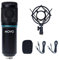 Movo PC-M6 Universal Cardioid Condenser Microphone with XLR and 3.5mm, Shock Mount, and Windscreen - Compatible with Mac and PC - Perfect for Podcasting, Live-Streaming, Gaming, Remote Work