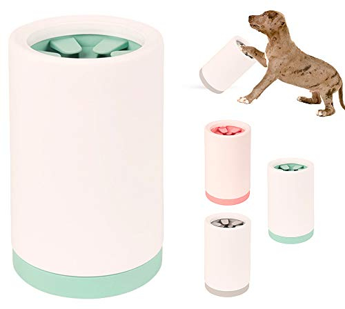 DMFSHI Limpiador De Pata De Mascota, Arandela Blanda De Silicona para Perros y Gatos Grandes (14,9 cm x 9,6 cm)