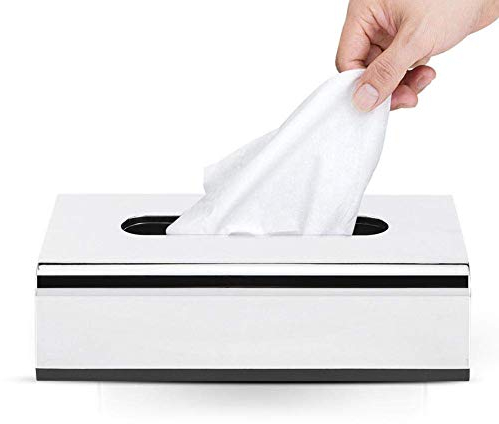 Taschentuchbox, Kunststoff Rechteck Moderner Tücherbox Taschentücher Box Taschentuchspender für Zu Hause Badezimmer Auto Hotelgebrauch