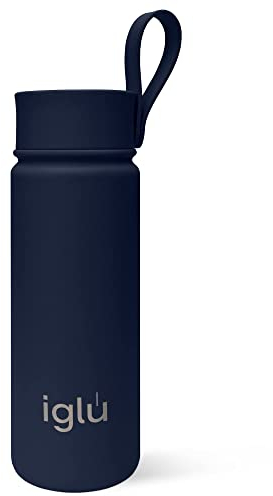 iglu Reusable Coffee Cup | Thermal Insulated Stainless Steel Travel Mug with Lid | Double Walled - Great for Hot & Cold Drinks | His & Hers Premium Eco-Friendly Gift (Blue Lagoon, 20oz)