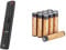 One For All URC1240 Contour Universal 4 in 1 Remote Control, Black, 2.0 cm*22.3 cm*4.4 cm & Amazon Basics AAA Alkaline Batteries, High-Performance (Triple A), 10-Year Shelf Life, 12-Pack