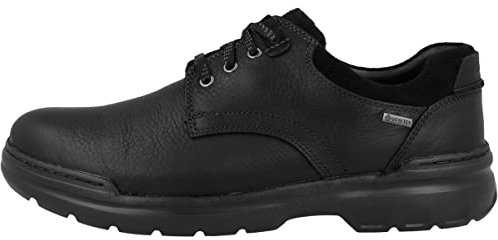 Clarks Herren Rockie2 LoGTX Oxford, Black Leather, 47 EU