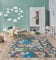 the carpet Happy Life Kinderzimmer, Kinderteppich, Spielteppich, Straßenteppich, Straße, Stadt, Auto, Grau, 160 x 220 cm
