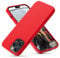 OitiYaa Silicone Case Compatible with iPhone 14 Pro Max Case 6.7 Inch, Soft Ultra Slim Protective Shockproof Liquid Silicone Phone Case with Anti-Scratch Microfiber Lining,Red