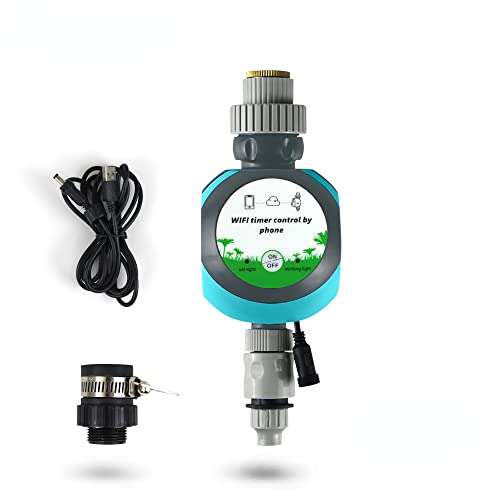 zemismart Tuya WiFi Smart Irrigation Electrical Watering Automatic Sprinkler Remote Garden Water Timer Automatic Irrigation Alexa Control (Wifi Valve)