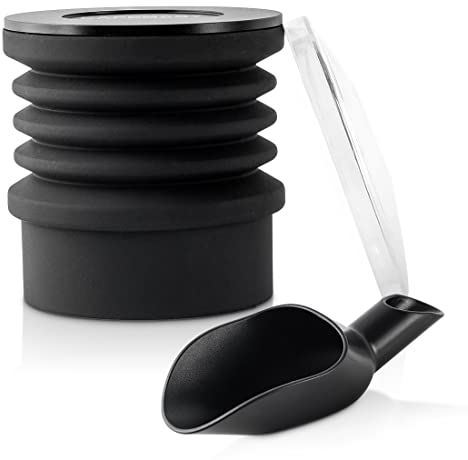 Espresso Kaffeemühle Einzeldosis Trichter mit Silikonbalg Luftgebläse Blaster zum Ausblasen von Restkaffeemahlen kompatibel für Mazzer Niche Zero Mahlkonig EK43 Fiorenzato Grinder