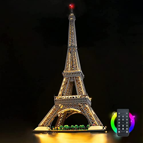 Fernbedienung Dekorationsbeleuchtungsset Kompatibel mit Lego 10307 The Eiffel Tower Building Set, Licht-Kit Compatible with Lego Architecture The Eiffel Tower (Kein Modell)