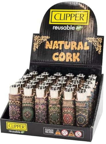 Clipper Cork Cover Mandala Hülle - Limited Gas Bong Feuerzeug Pfeifen Einweg Pfeife Metall Box