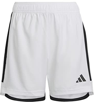 adidas Boys Shorts (1/4) Tiro 23 Competition Match Shorts, White/Black, IC7466, 152