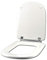 Abattant WC pour Ideal Standard CALLA BLANC I.S. avec charnière originale à tube chromé